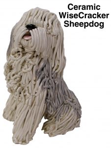 Wisecracker Ceramic Sheepdog